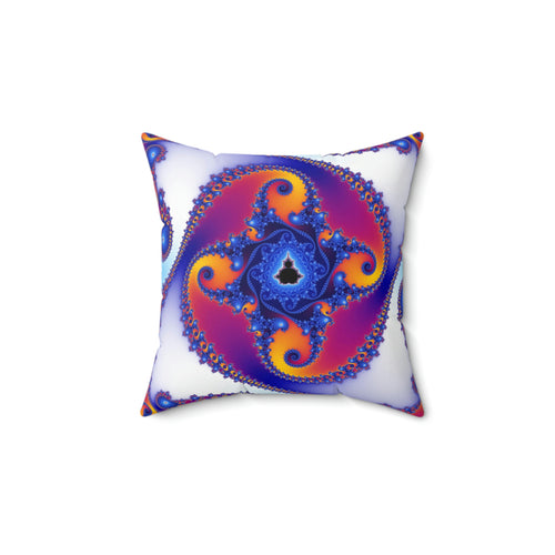 Fire Snow Polyester Square Pillow