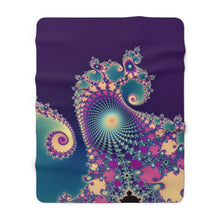 Load image into Gallery viewer, Fractalicious Sherpa Fleece Blanket