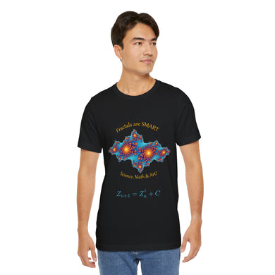 Fractals are SMART Unisex Short Sleeve Tee