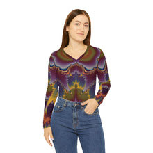 Load image into Gallery viewer, Gaia Women&#39;s Long Sleeve V-neck Shirt