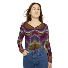 Load image into Gallery viewer, Gaia Women&#39;s Long Sleeve V-neck Shirt