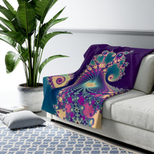 Load image into Gallery viewer, Fractalicious Sherpa Fleece Blanket