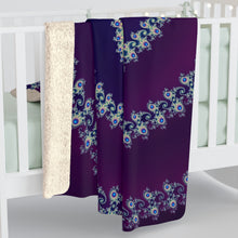 Load image into Gallery viewer, Ursulania Fractal Sherpa Fleece Blanket