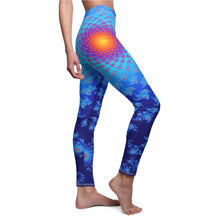 Load image into Gallery viewer, Fibonacci Flower Women&#39;s Casual Leggings