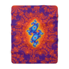 Load image into Gallery viewer, Fibonacci-Purple Sherpa Blanket