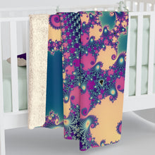 Load image into Gallery viewer, Fractalicious Sherpa Fleece Blanket