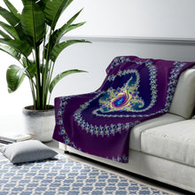 Load image into Gallery viewer, Ursulania Fractal Sherpa Fleece Blanket