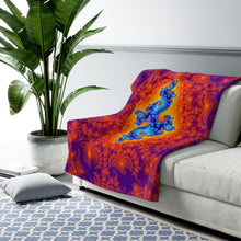 Load image into Gallery viewer, Fibonacci-Purple Sherpa Blanket