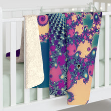 Load image into Gallery viewer, Fractalicious Sherpa Fleece Blanket